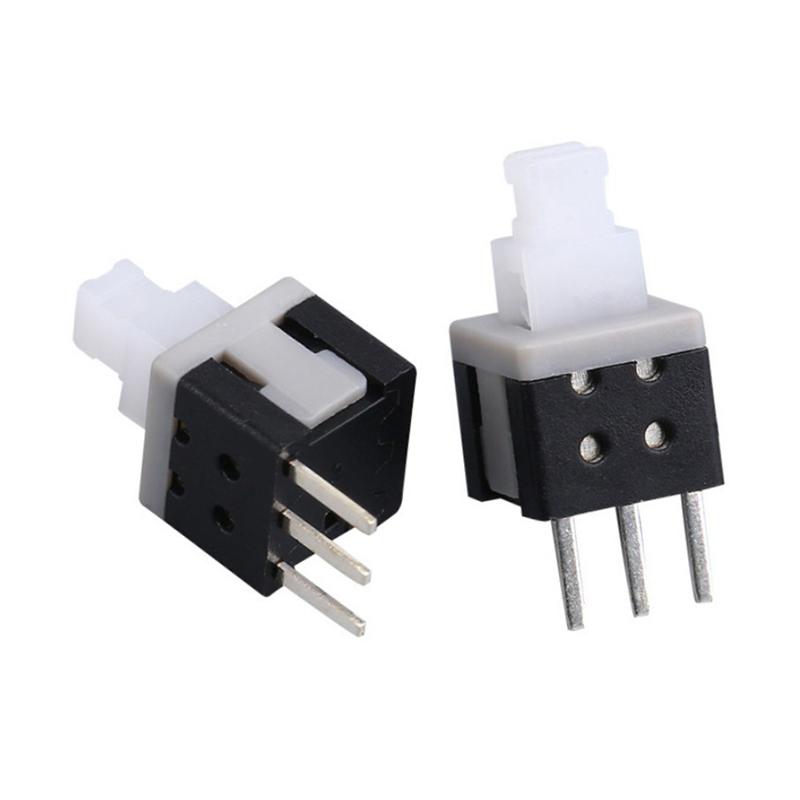 10 ks 5,8 * 5,8 mm samosvorný odemykací klíčový spínač 3pinový samosvorný vysoká hlava plochá hlava samosvorný spínač pin