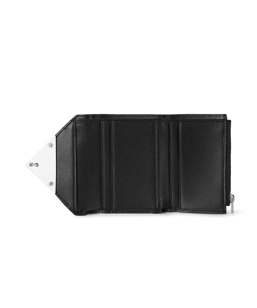Fennec Lacquer Triangle Wallet - Matt Black
