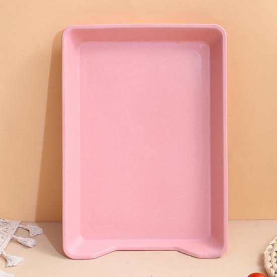 Portable Space-saving Food Display Lightweight Stackable Kitchen Countertop Tray Kitchen Supply Food Tray