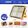 Nufeng 200W Portable Solar Rechargeable LED Lantern Floodlight