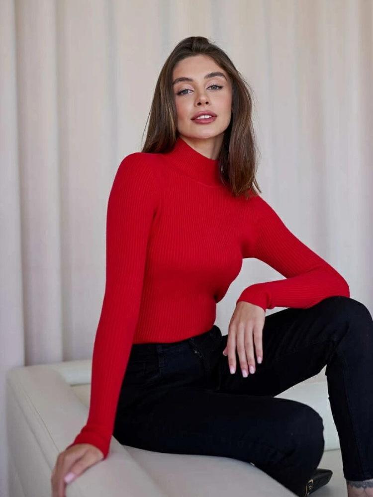 Womens  Casual Long Sleeve V Neck Chambray Blouse Top