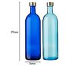 720ml Glass Wine Bottle, Assorted Colors (Blue/Aqua Blue, 2 Bottles Each), Storage, Refill, Made In Japan, Blue Bottle GLASS BOTTLE SK720PGBB4