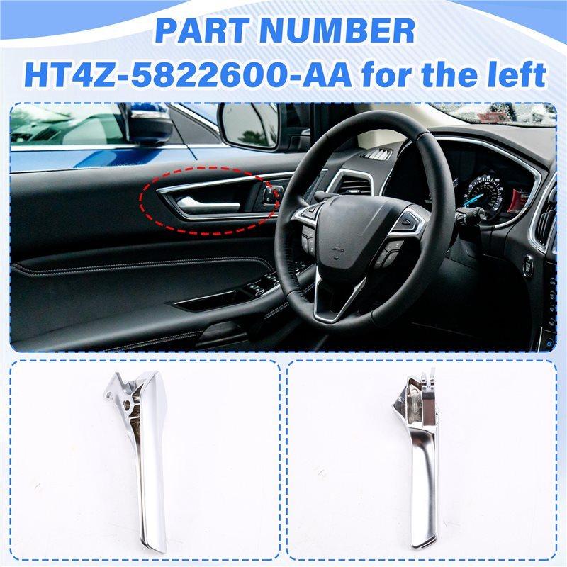 Precise Car Inner Door Handle Chrome Clasp For Ford Edge 2015-2024 Inside Door Opener Handle Buckle
