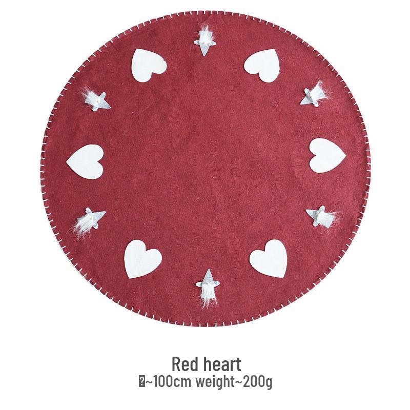 NUCHI Santa Beard Felt Christmas Tree Skirt Mat Decoration