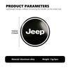 For Jeep 4PCS 56mm Car Logo Wheel Center Sticker Rim Caps Hub Cover Decal Cherokee Wrangler JK Gladiator Compass Renegade
