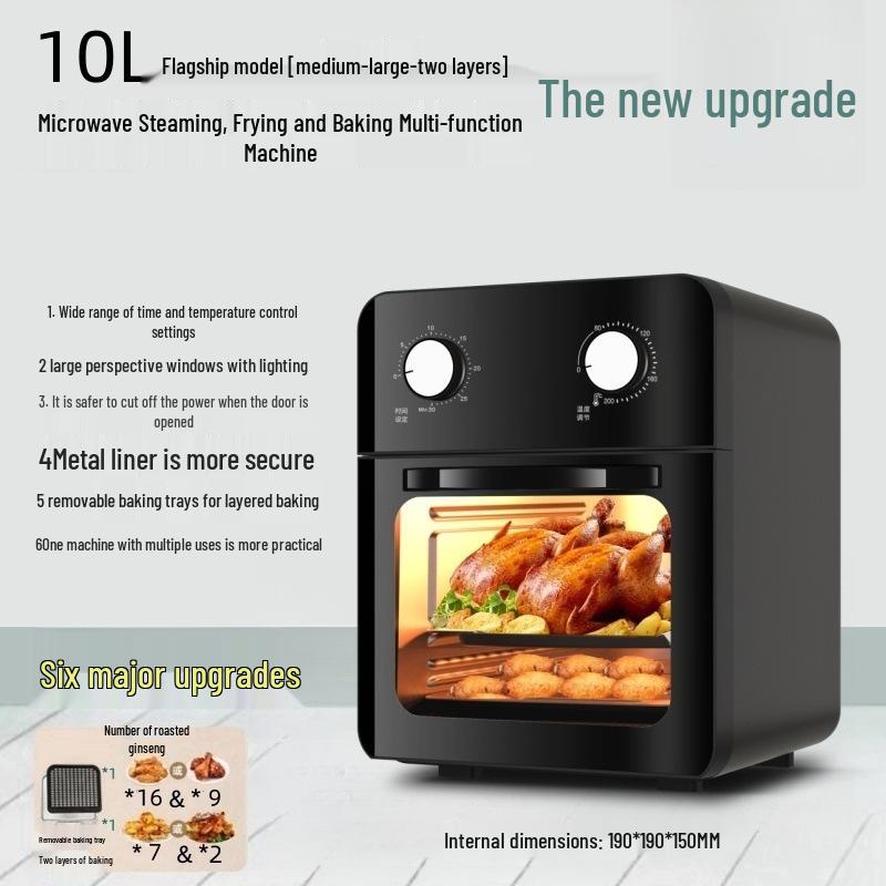 

Компактна 3-в-1 аерофритюрниця та мікрохвильова піч 2025