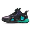 Anta Chaussures de Basket Mi-Hautes Confortables Polyvalentes Absorbant les Chocs Résistantes à l'Usure pour Enfants Chaussures de Basket pour Enfants Noir Violet Vert 312349957-4