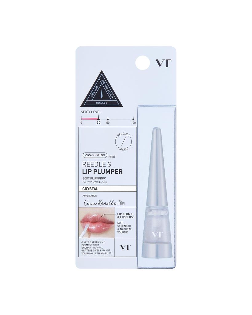 VTCOSMETICS Reedle S Lip Plumper, feuchtigkeitsspendender, transparenter, glänzender Lipgloss, koreanische Kosmetik, 4,3 g (Kristall)