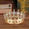 Elegant Baroque Wedding Crown for Women - Luxurious Full Circle Queen Headdress