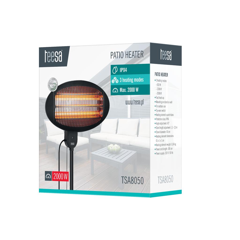 Grzejnik podczerwieni Teesa na taras
