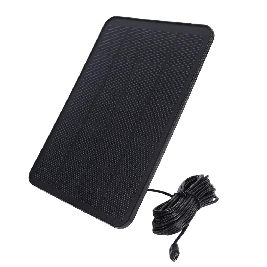 10W Solar Panel Charger Monocrystalline Silicon Type C USB Solar Panel for Security Camera Video Doorbell