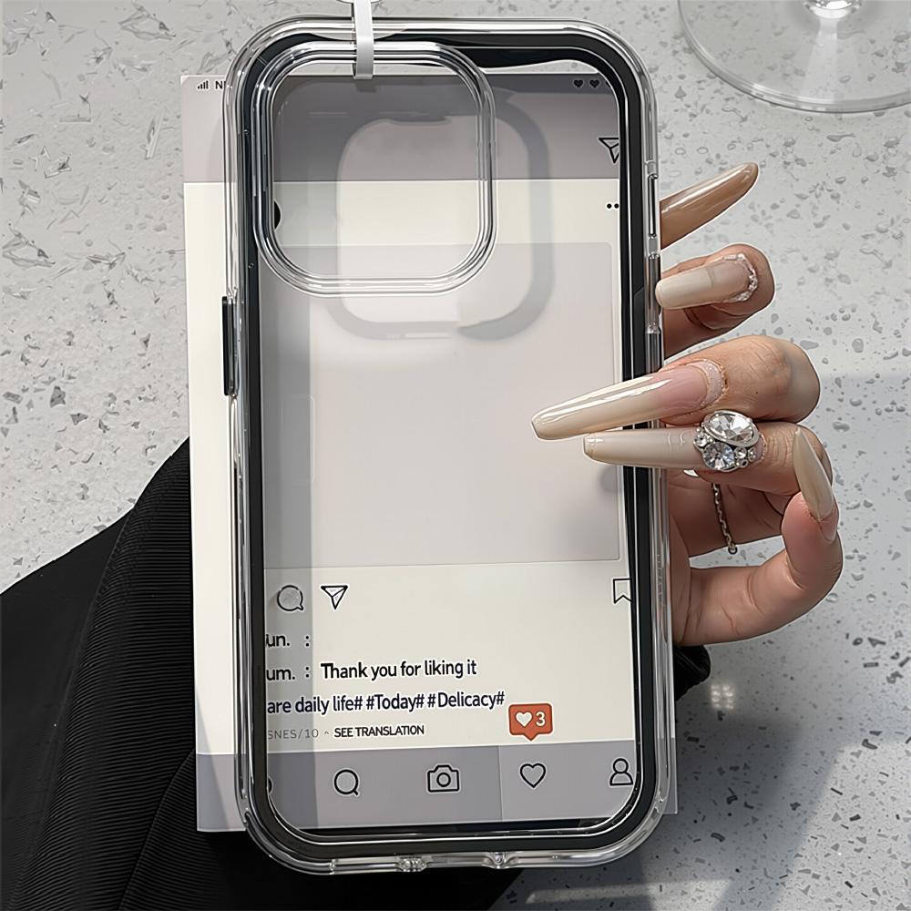 Transparent Phone Case for iPhone 17 11 12 13 14 15 16 iPhone 17 12 13 14 15 16 Pro 17 12 13 14 15 16 Pro Max  High Quality Painted Cute Phone Case