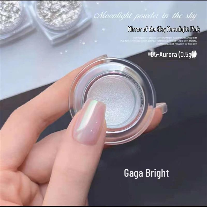 

Aurora Pink Moonlight Nail Art: Silver Mirror Powder Magic, 2024 Edition