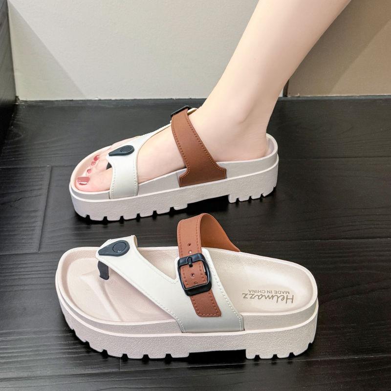 Women's Flip Flops Slippers and Ladies Sandals Soft Open Toe Slides White Shoes Original Korea Style Low Price Summer Footwear