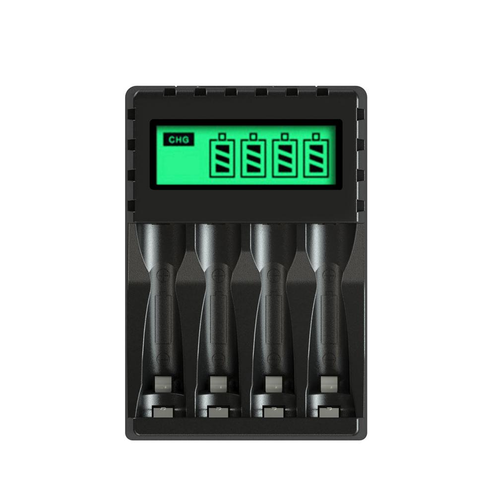 Universal USB LCD Display Smart Intelligent Battery Charger With 4 Slots For AA/AAA NiCd NiMh Rechargeable Batteries Charger