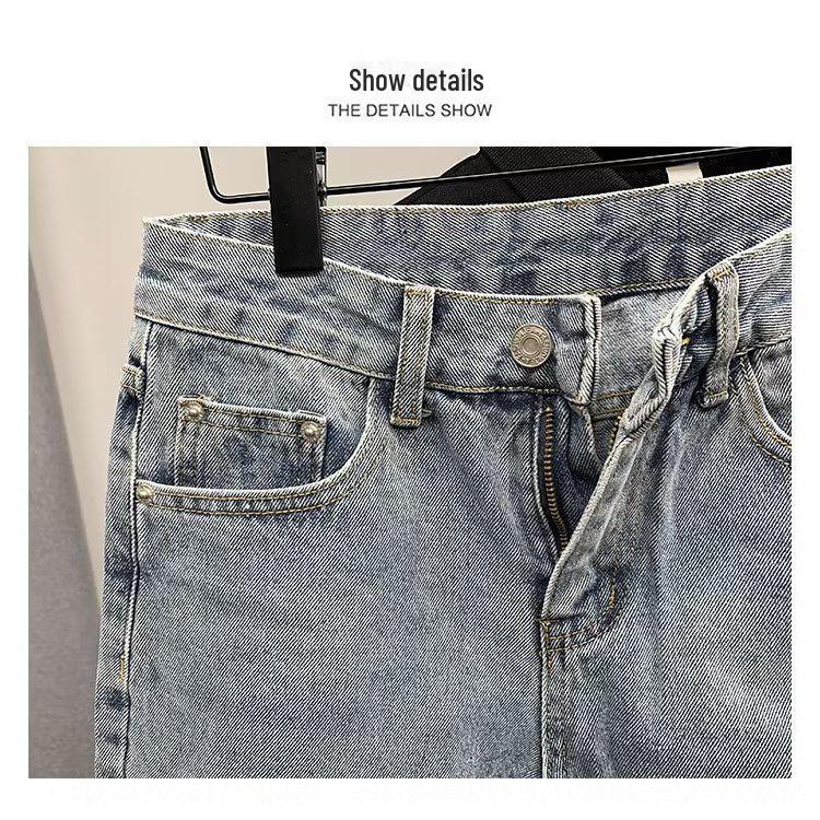 Jungen Hellblaue Denimshorts - Trendige Lockere Straight Fit, Sommer All-Match 5-Punkt-Hose