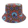 Retro Pattern Bucket Hats for Women Men Summer Outdoor Travel Sunscreen Reversible Fisherman Hat Female Decorate Panama Hip Hop