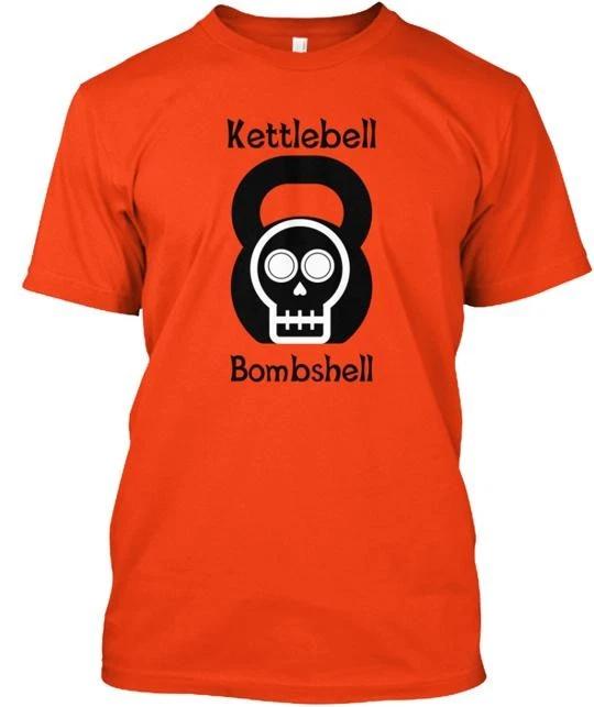 Kettlebell Skull T shirt Made in the USA Size S to 5XL L