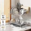 Kitchen Sink Dish Drying Rack with Cutlery Storage