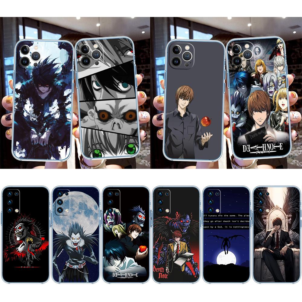 Death Note Ryuk kira Transparent Phone Case for Motorola Moto G40 G04 G05 One Ace Action Fusion + Plus Hyper Macro Vision Zoom