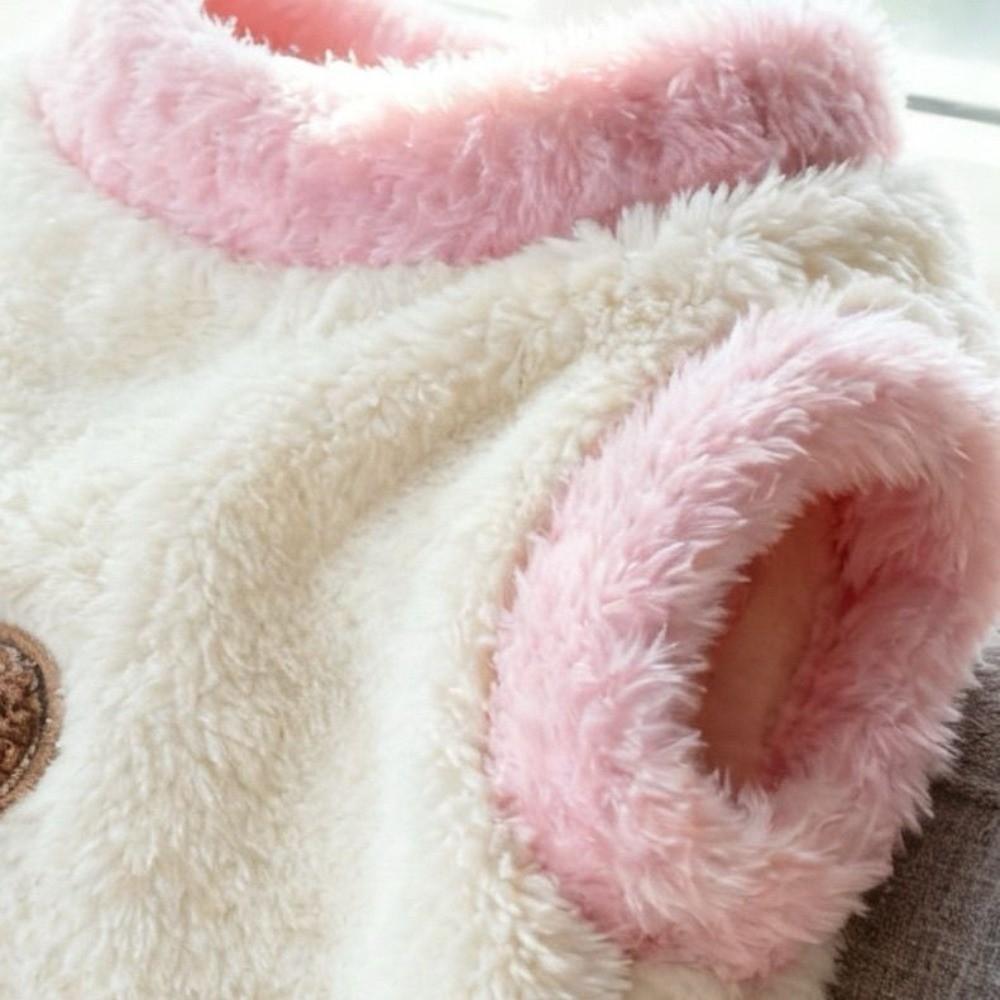 Teddy Style Dog Sweater Soft Plush Cat Hoodies New Puppy Winter Vest  Cold Weather