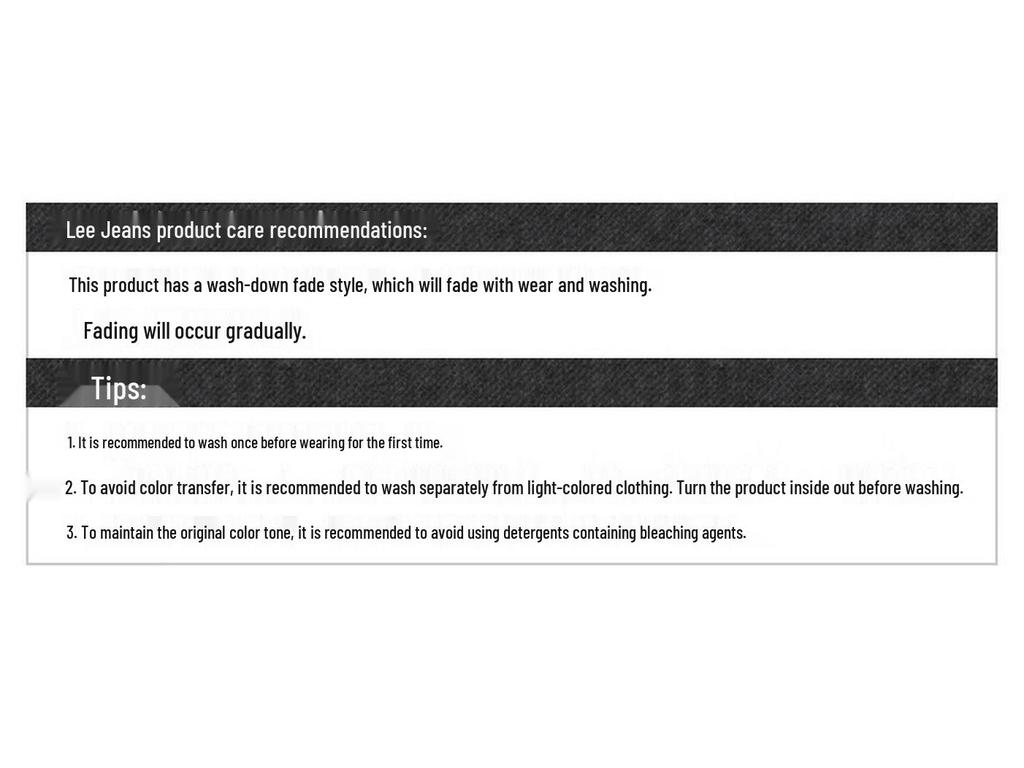 Lee Men's 2025 A/W Dark Gray Tapered Mid-Waist Five-Pocket Jeans