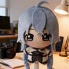 Cute Mushoku Tensei Roxy Migurdia Plush Keychain 10cm Cute Cotton Doll Blue Hair Anime Character Soft Stuffed Toy for Fans Collection Birthday Gift