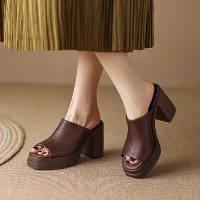 Nuove donne sandali con tacco alto estate casual scarpe da donna donna tacco quadrato punta aperta cinturino alla caviglia signore sandalias de mujer
