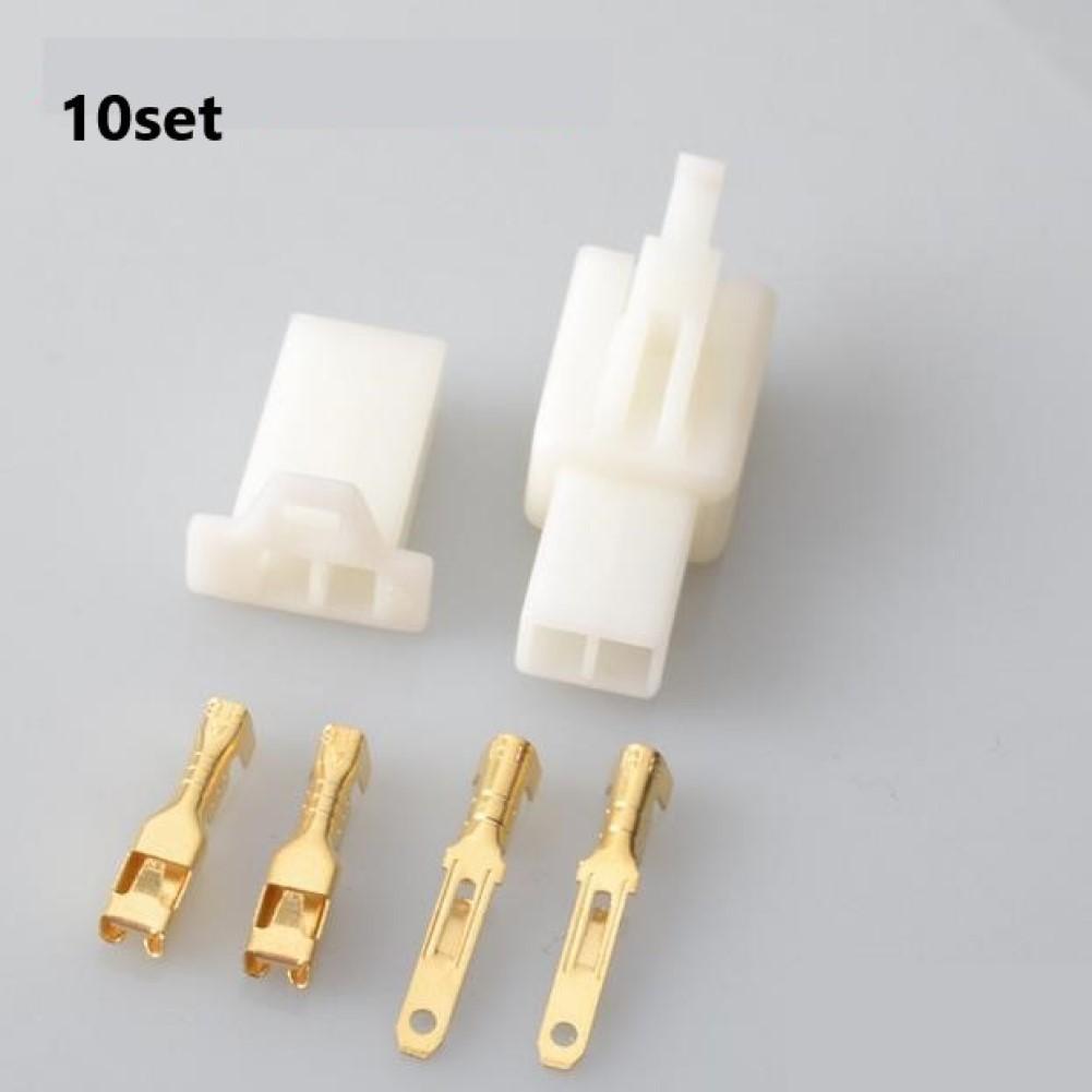 Secure Wiring Connection 2 8mm Male and Female Car Connector Set 10 Packs