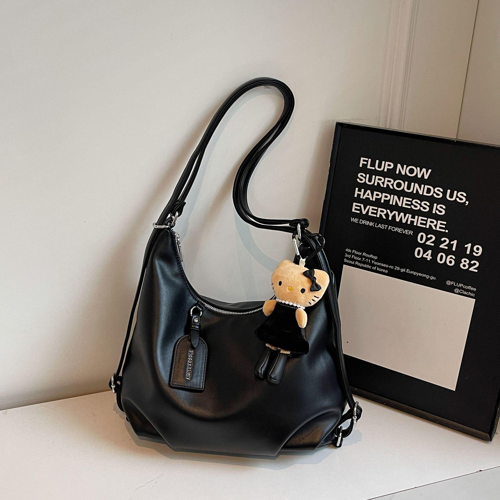 2025 Женская универсальная сумка-тоут однотонного цвета - Стильная, повседневная и многофункциональная