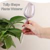Tulip Shape Watering Balls Pink Narrow Outlet Design Auto Flower Waterer Glass Extend Drip Time Plant Waterer for Indoor Plants