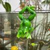 Frog Figurine Indoor Frog Sculpture Frog Figurine Flower Pot Vase Hugger Planter Hanging Resin Statue Sculpture Indoor