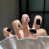 Cat Trendy Black Eye Nail Stickers Starry Pattern Sweet Cool Reusable Detachable