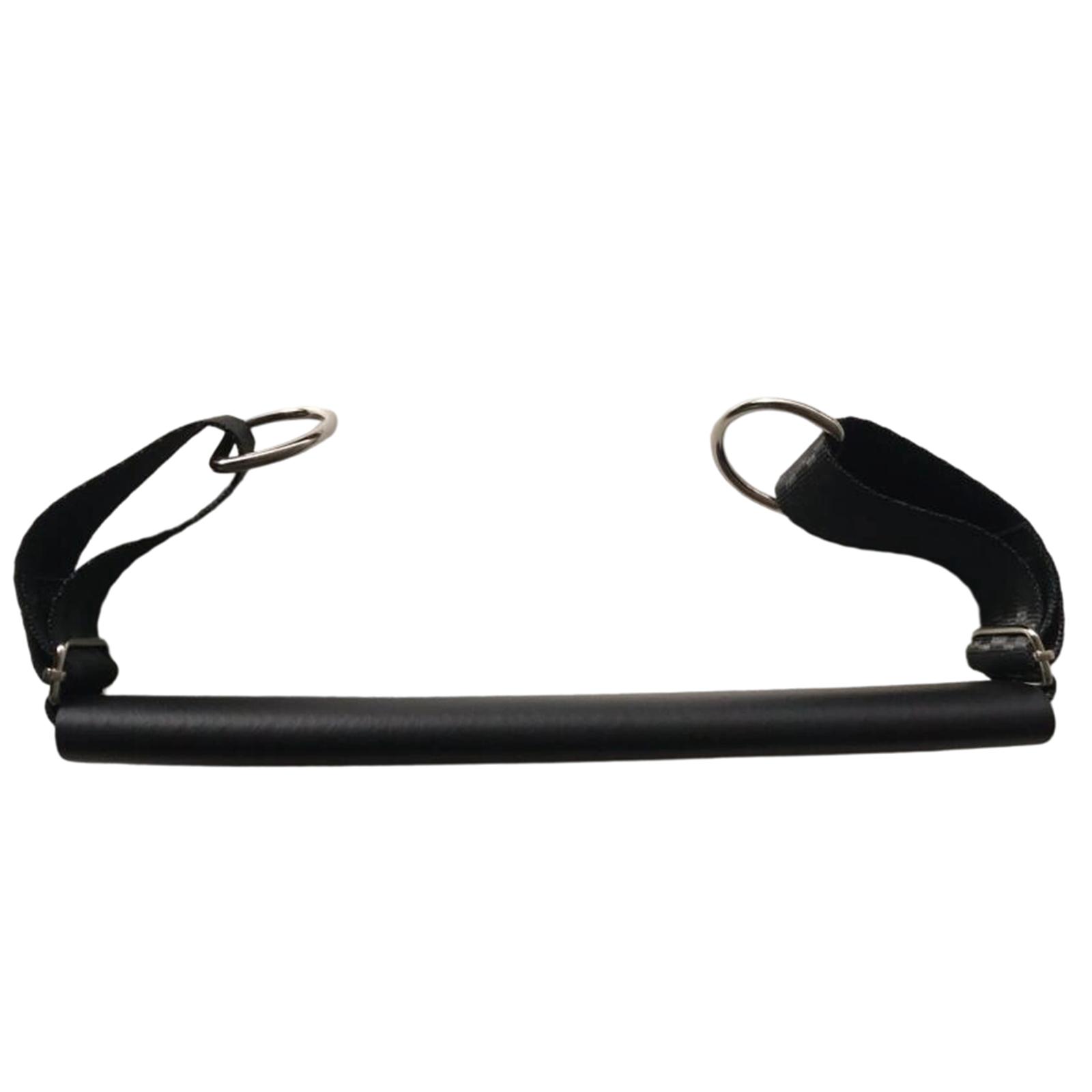 Adjustable Pilates Exercise Foot Strap Belt Cotton Stainless Steel Pilates Accessory for Yoga Gym Flexibility чёрный