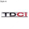 3D Metal TDCI Letters Car Rear Trunk Emblem Badge Sticker Decals For Kuga Explorer Transit Accessories
