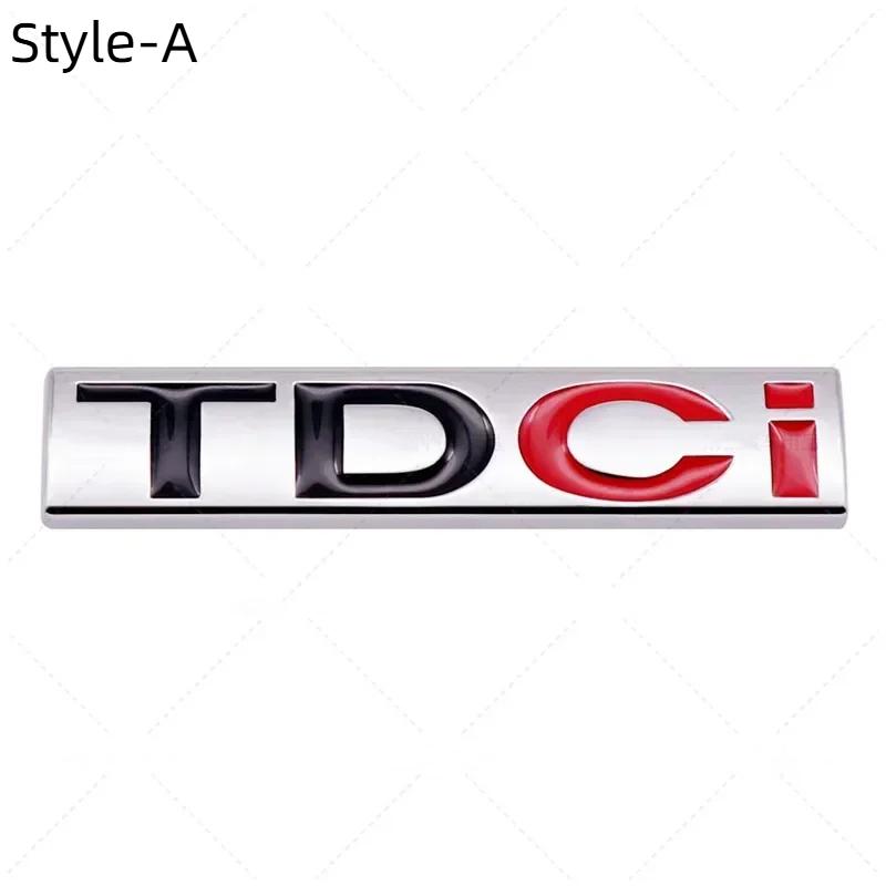 3D Metal TDCI Letters Car Rear Trunk Emblem Badge Sticker Decals For Kuga Explorer Transit Accessories