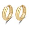Elegant Titanium Steel Hoop Earrings for Women - Lightweight, Luxurious, Round & Colorfast Accessories