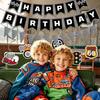 Racing Birthday Decorations, Car F1 Themed Happy Birthday Banner, Boy Girl Funny Party Supplies with Banner and Hanging Swirl