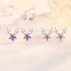 Yilu Has You Female Forest Style Small Ins Style Antlers Five-pointed Star Fashionable Elk Earrings