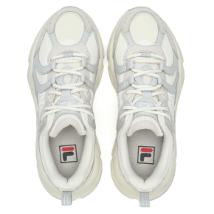 FILA Mars 3 Fashion Versatile Durable Breathable Low-Top Casual Shoes Women sneaker Off-White F12W442102FBL