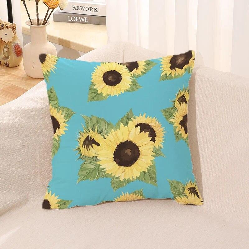 Retro Blomster Putetrekk Kontorpute Bil Sengesett Gave Hjem Anime Høst Sofa