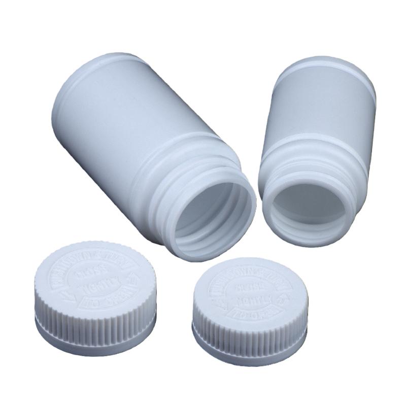 10Pcs 20-225Ml Pill Vials Tablet Capsule Solid Powder Portable Containers Plastic Hdpe White Empty Seal Bottles