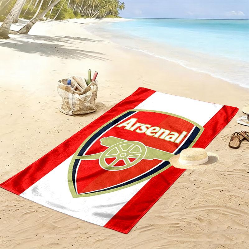 The Gunners logo Print Beach Towel, Large Soft Quick Dry Towel for Beach Camping Swimming