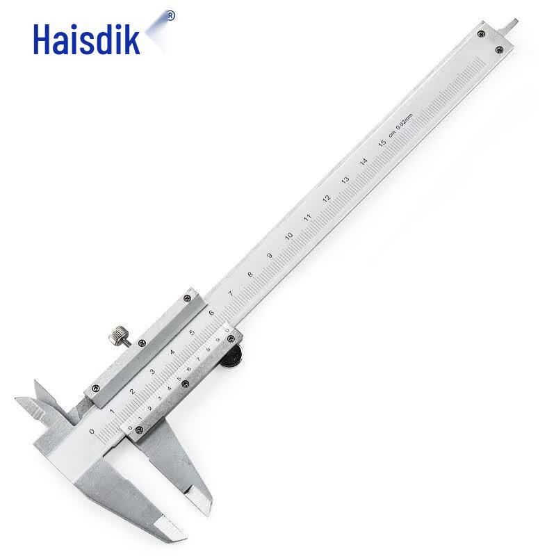 Haisidike Industrial-Grade 150mm Carbon Steel Vernier Caliper