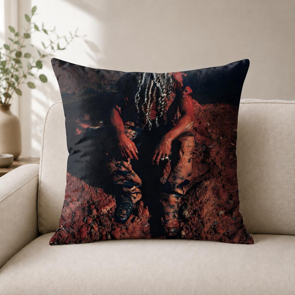 Rapper Singer Ddestroy Lonely Cushion Cover Wrinkleresistant Short Plush Cushion Covers Breathable Machinewashable