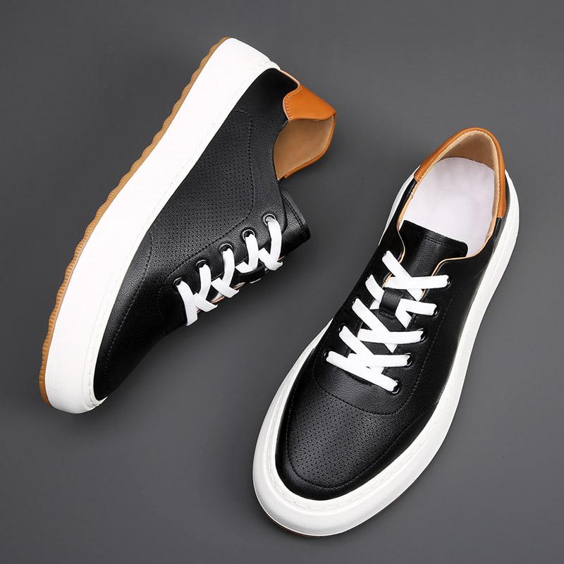 Italian Mens Summer Casual Shoes High Quality Breathable Sneakers Copfy Thick Soles Designer Oxford Shoes Men Running Sport Shoe