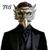 Halloween Cosplay Zubehör Adler Halbmaske, Vintage Gold Maskenball Maske Gotische Requisiten Venezianischer Stil