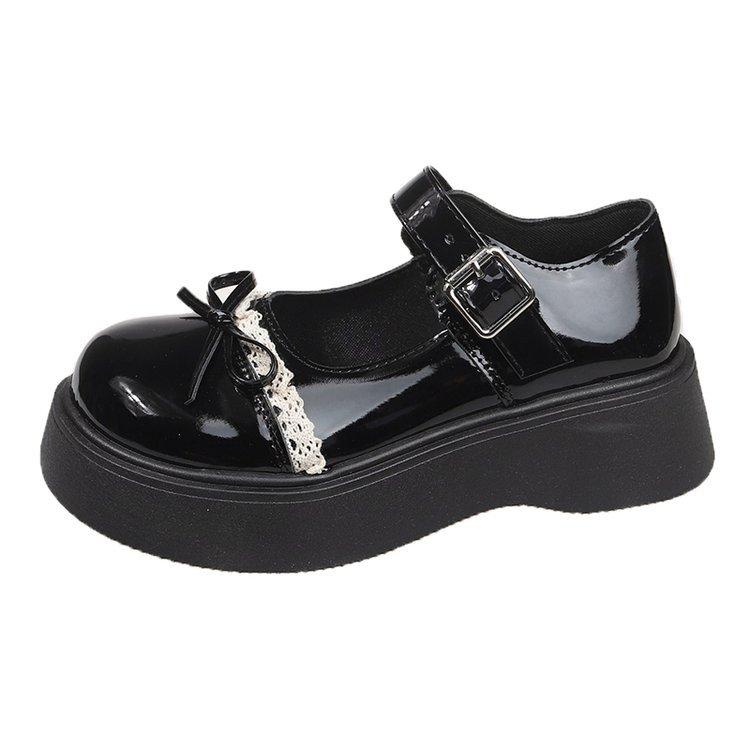 

Fashion Women s Loafers 2025 Spring British Style Platform Mary Jane Shoes Woman Japanese Jk Uniform Bow Lolita Shoes Women Single Shoe 40