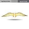 3D Metal Angel & Eagle Wings Car Logo Sticker for Sedan Customization