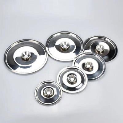 Ronde, stofvrije deksel van roestvrij staal voor kruidenpotjes (18 cm)